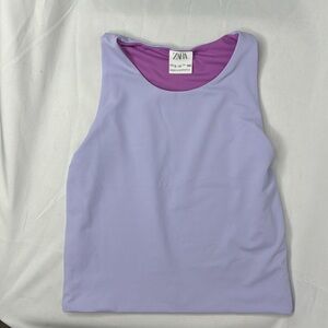 Zara Kids Lavender and Purple Reversible Tank Top Size 9-10